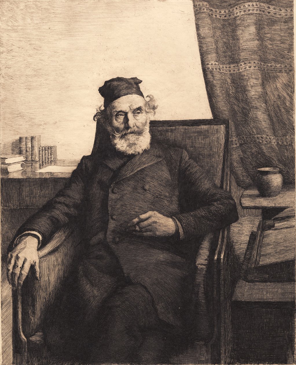 De vader van de kunstenaar, Jens Peter Ilsted door Peter Vilhelm Ilsted