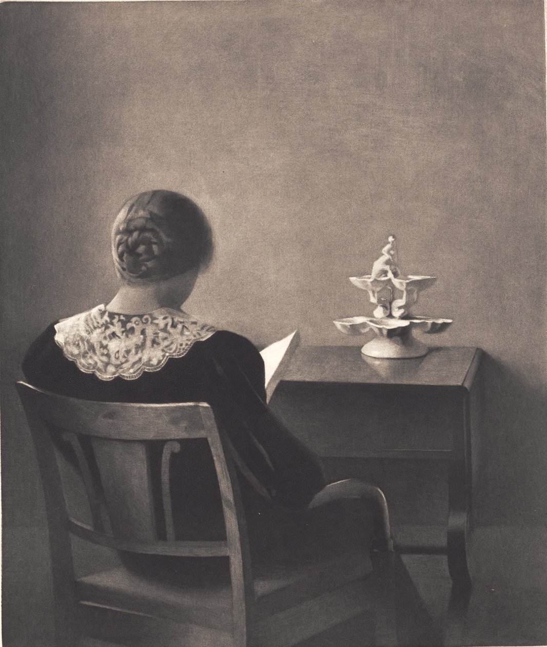 Lezende dame door Peter Vilhelm Ilsted