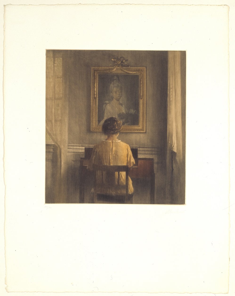 Bij het spinet door Peter Vilhelm Ilsted