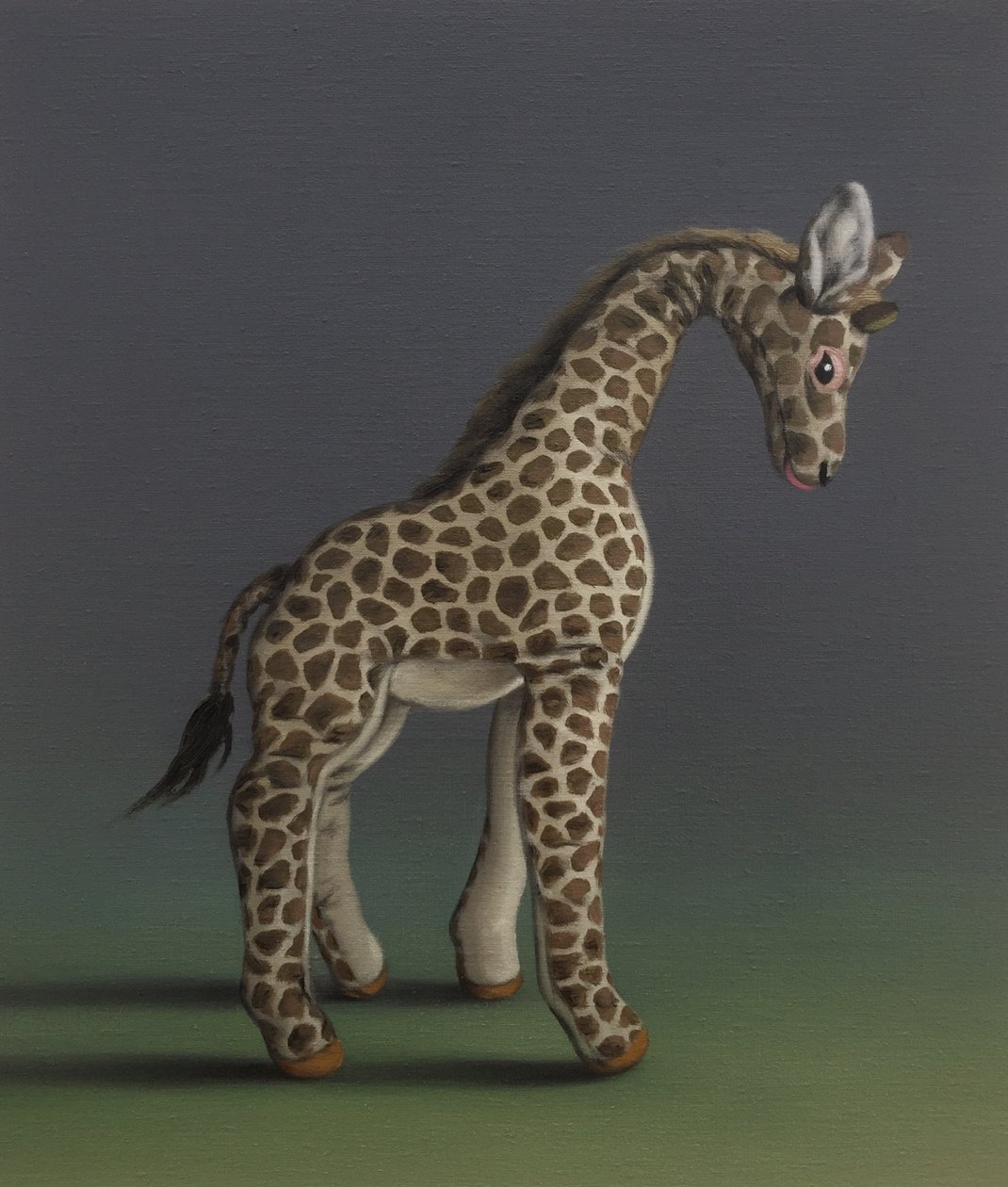 Giraffe - Na Agasse door Peter Jones