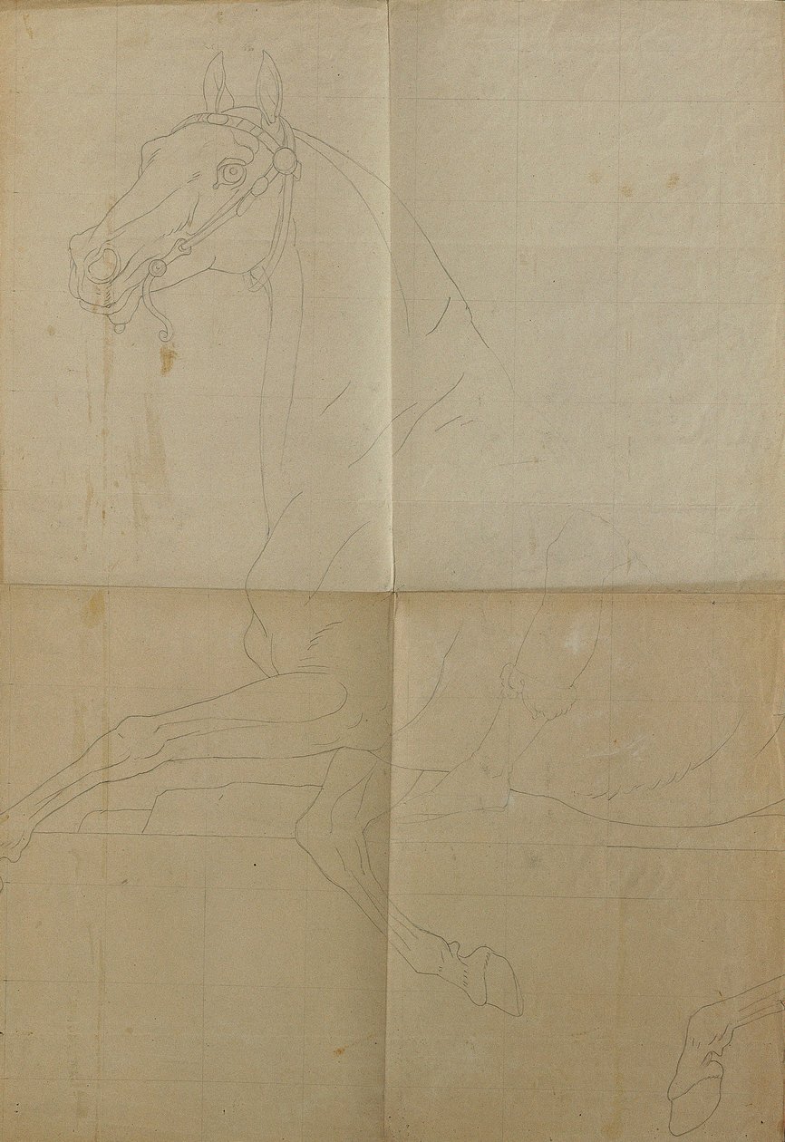 Contourtekening voor "Rüdiger en Angelika". door Peter Krafft