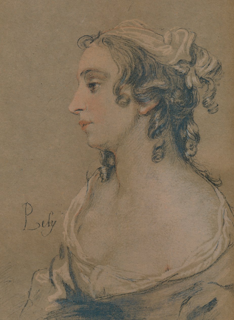 Studie in pastel, 17e eeuw door Peter Lely