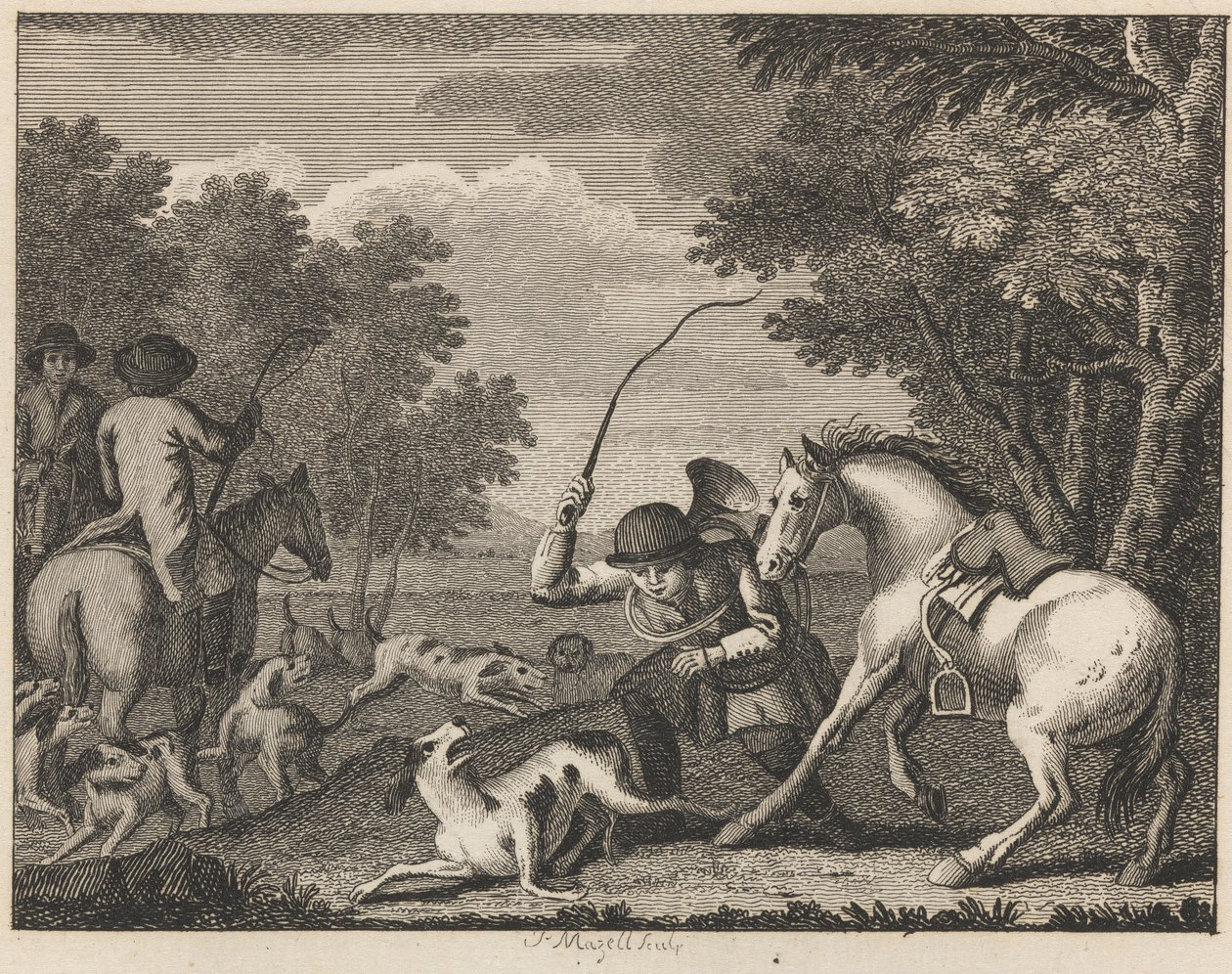 De Hond en de Jager door Peter Mazell