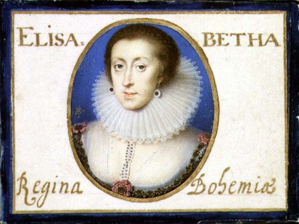 Portret van Elizabeth, Koningin van Bohemen door Peter Oliver