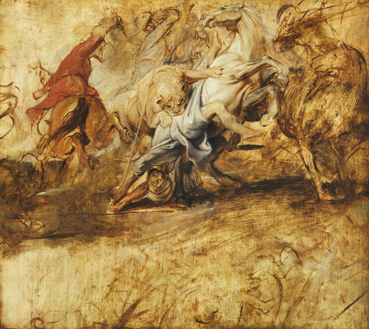 Een Leeuwenjacht door Peter Paul Rubens