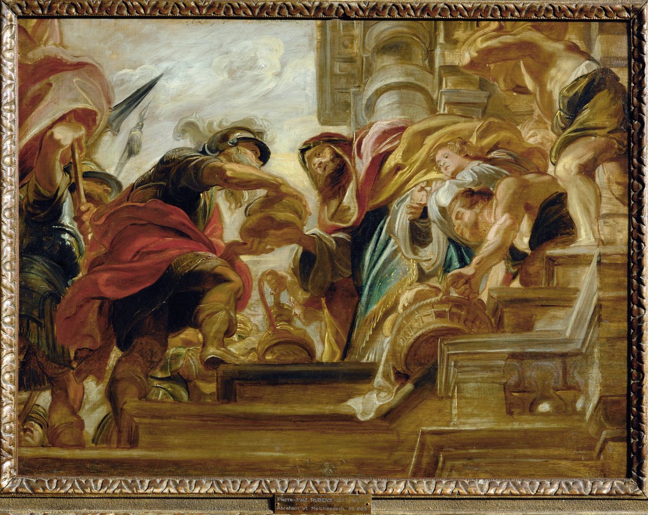 Abraham en Melchisedek door Peter Paul Rubens