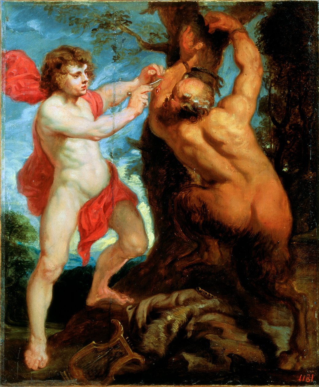 Apollo en Marsyas, 17e eeuw door Peter Paul Rubens