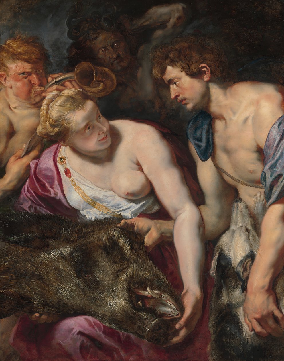 Atalanta en Meleager, ca. 1616 door Peter Paul Rubens