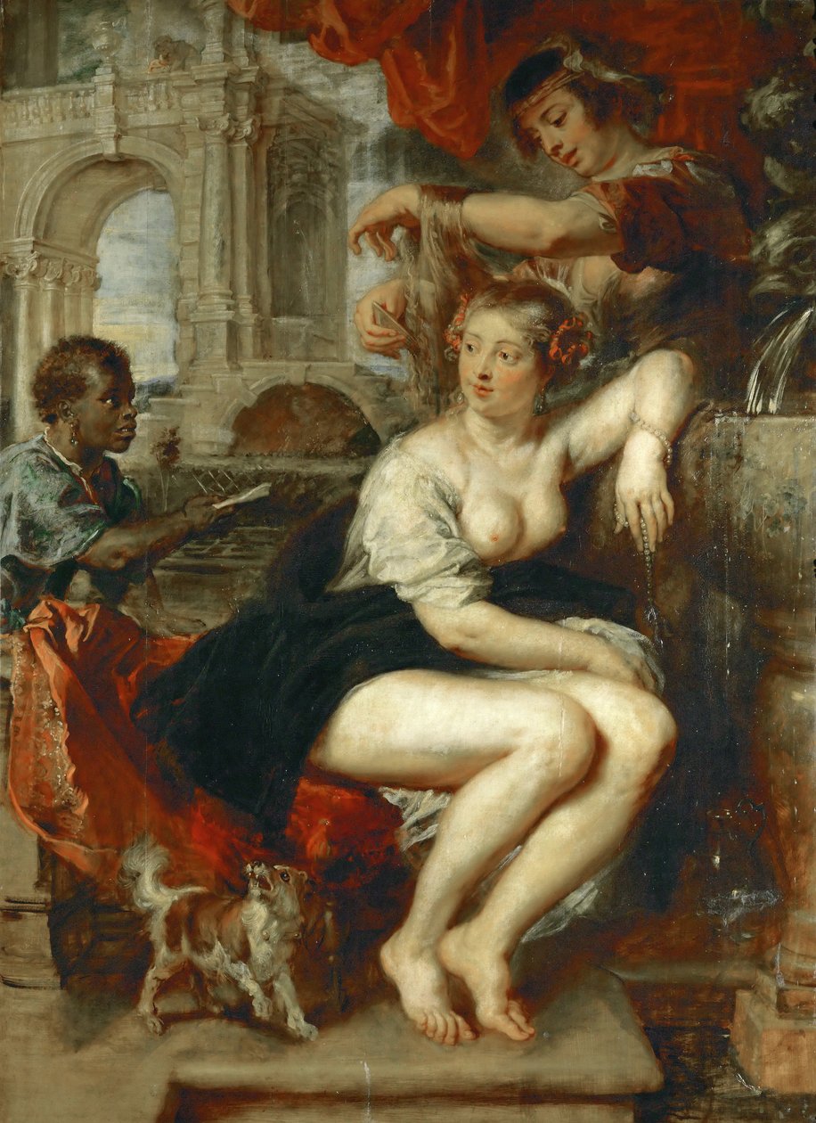 Bathseba bij haar bad, ca. 1635 door Peter Paul Rubens