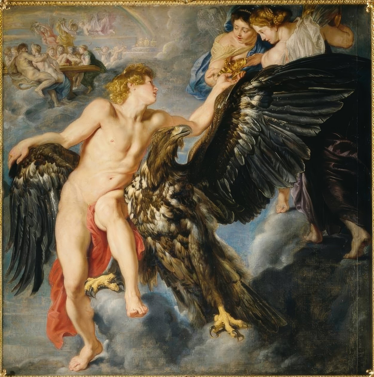 De ontvoering van Ganymedes door Peter Paul Rubens