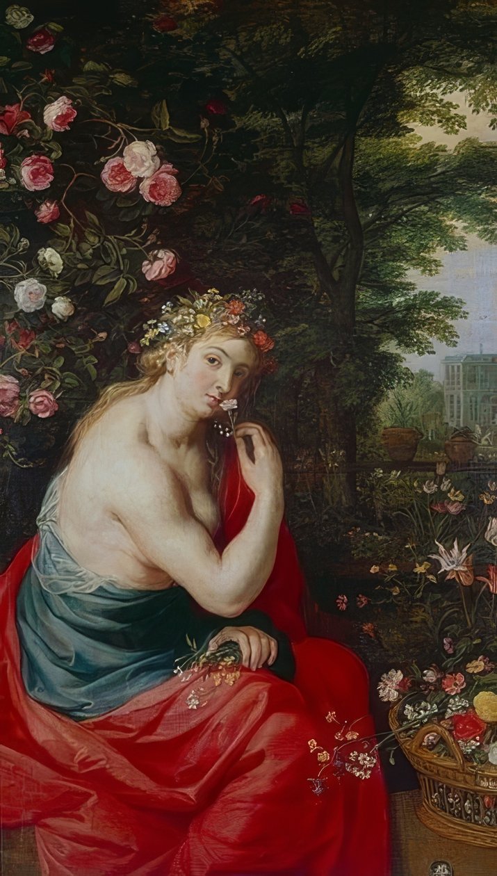 De godin Flora. Rond 1625 door Peter Paul Rubens