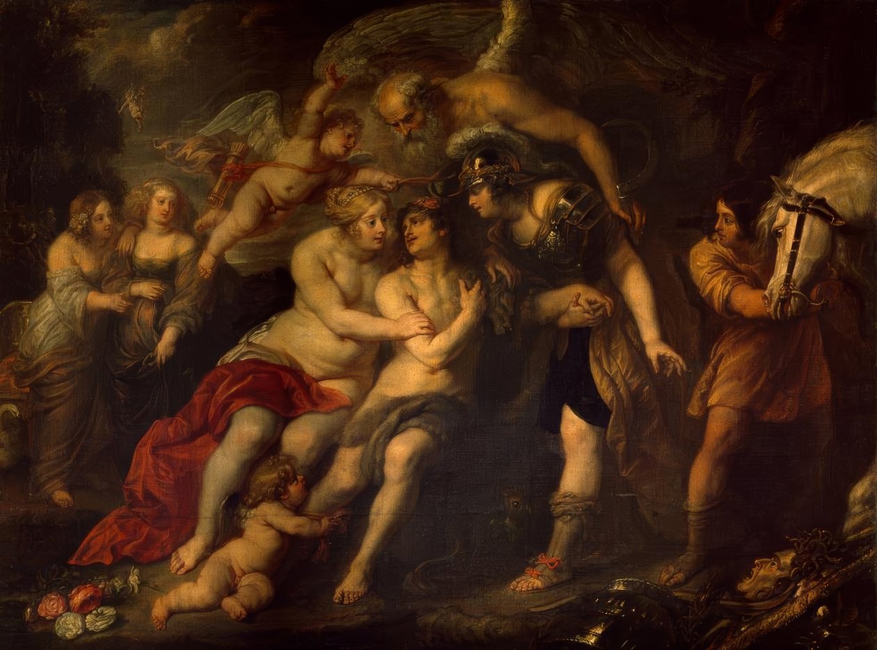 Hercules op de tweesprong door Peter Paul Rubens