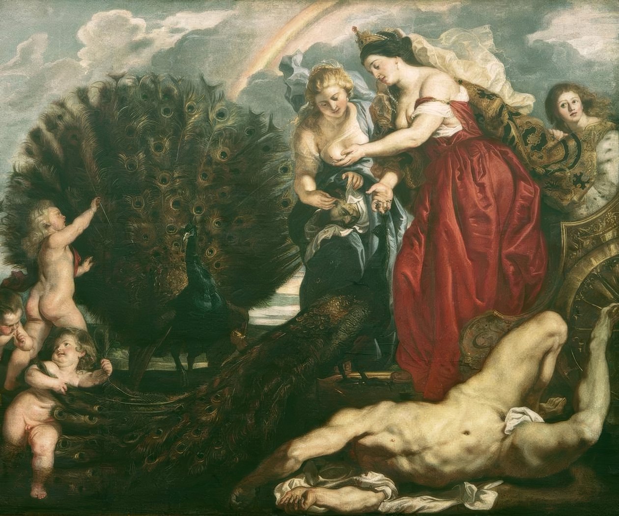 Juno en Argus door Peter Paul Rubens