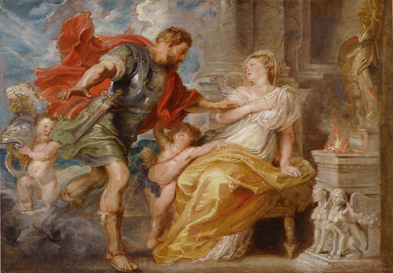 Mars en Rhea Silvia door Peter Paul Rubens