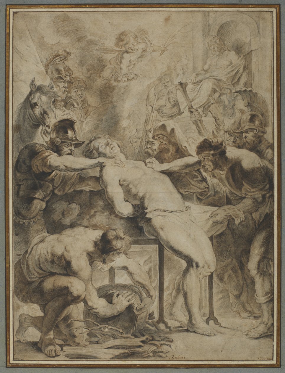 Martelaarschap van Sint Laurentius, 1550 door Peter Paul Rubens