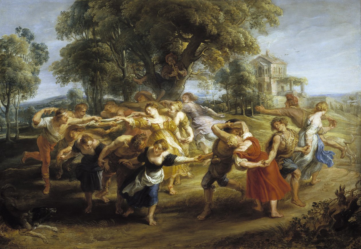 Boerendans, 1630-1635 door Peter Paul Rubens