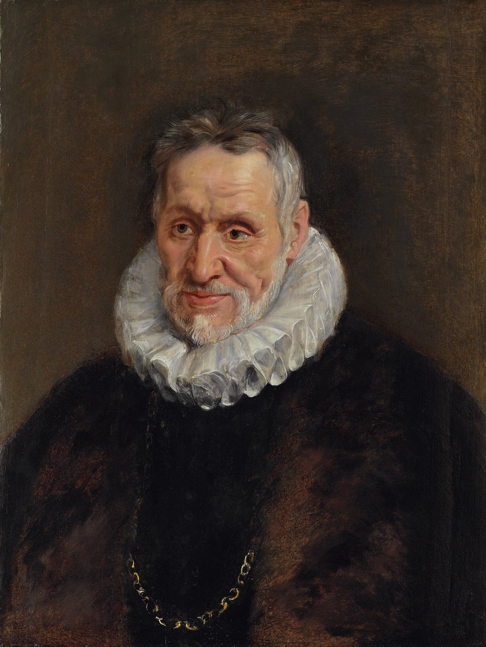 Portret van een Bebaarde Man door Peter Paul Rubens
