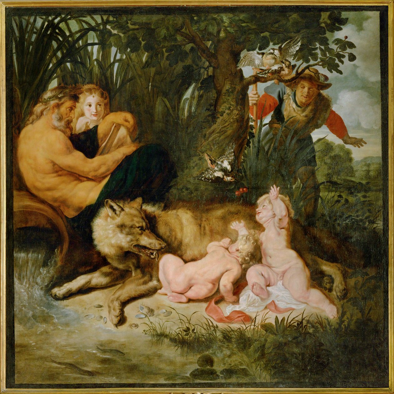 Romulus en Remus (schilderij op doek) door Peter Paul Rubens