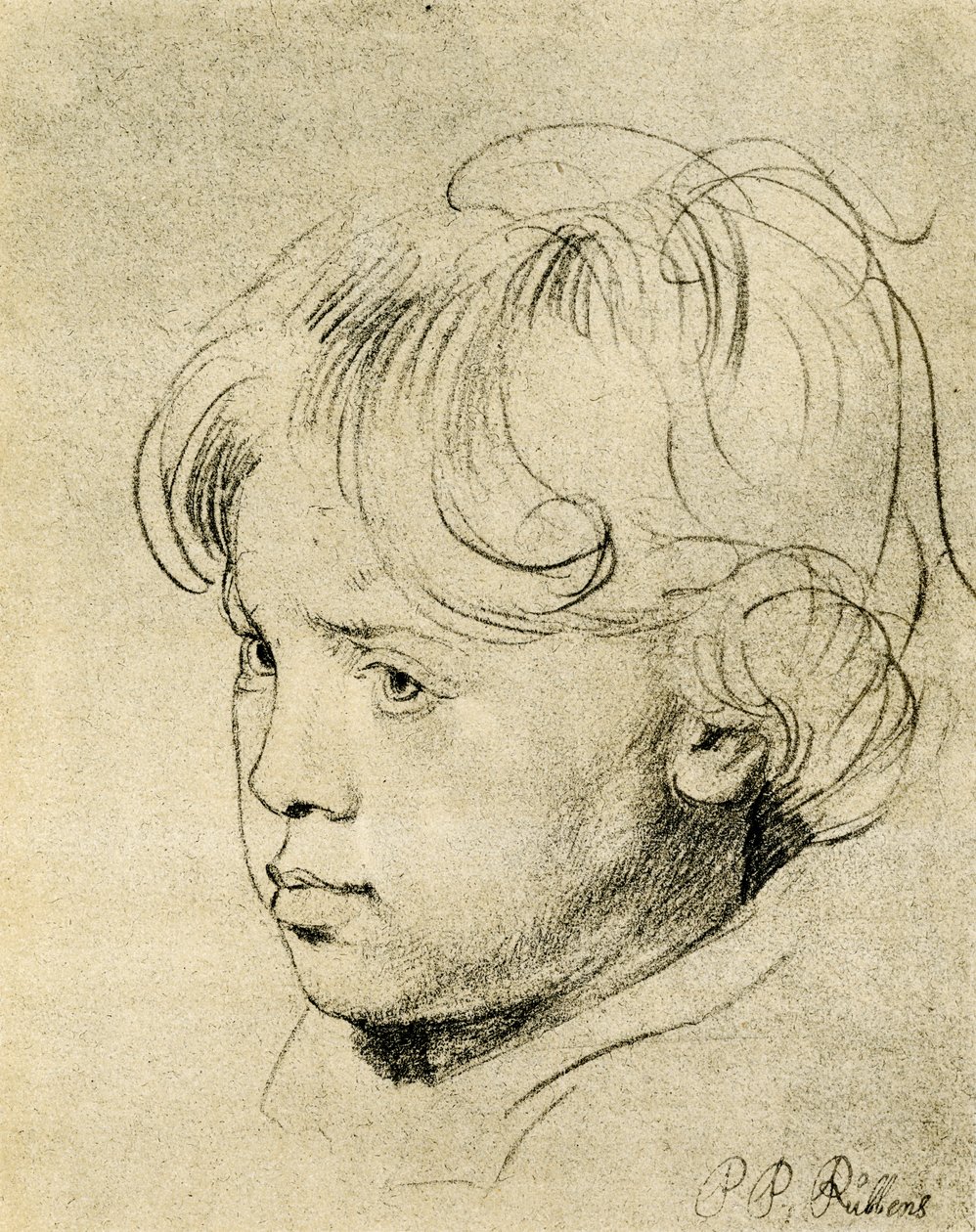 Rubens zoon Niklas door Peter Paul Rubens