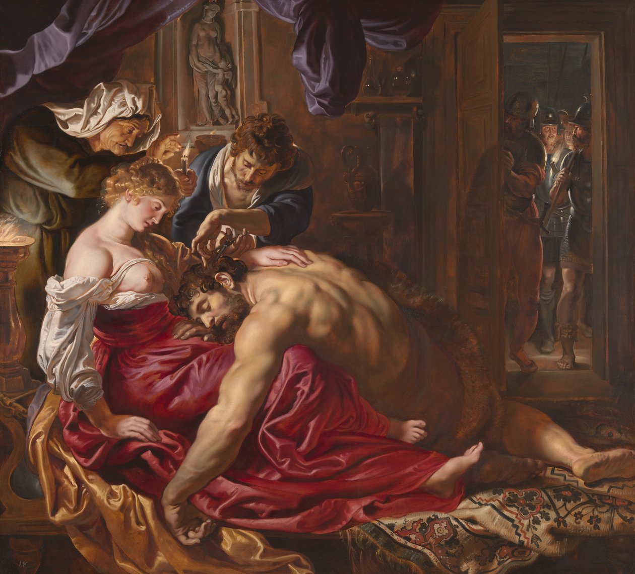 Samson en Delila door Peter Paul Rubens
