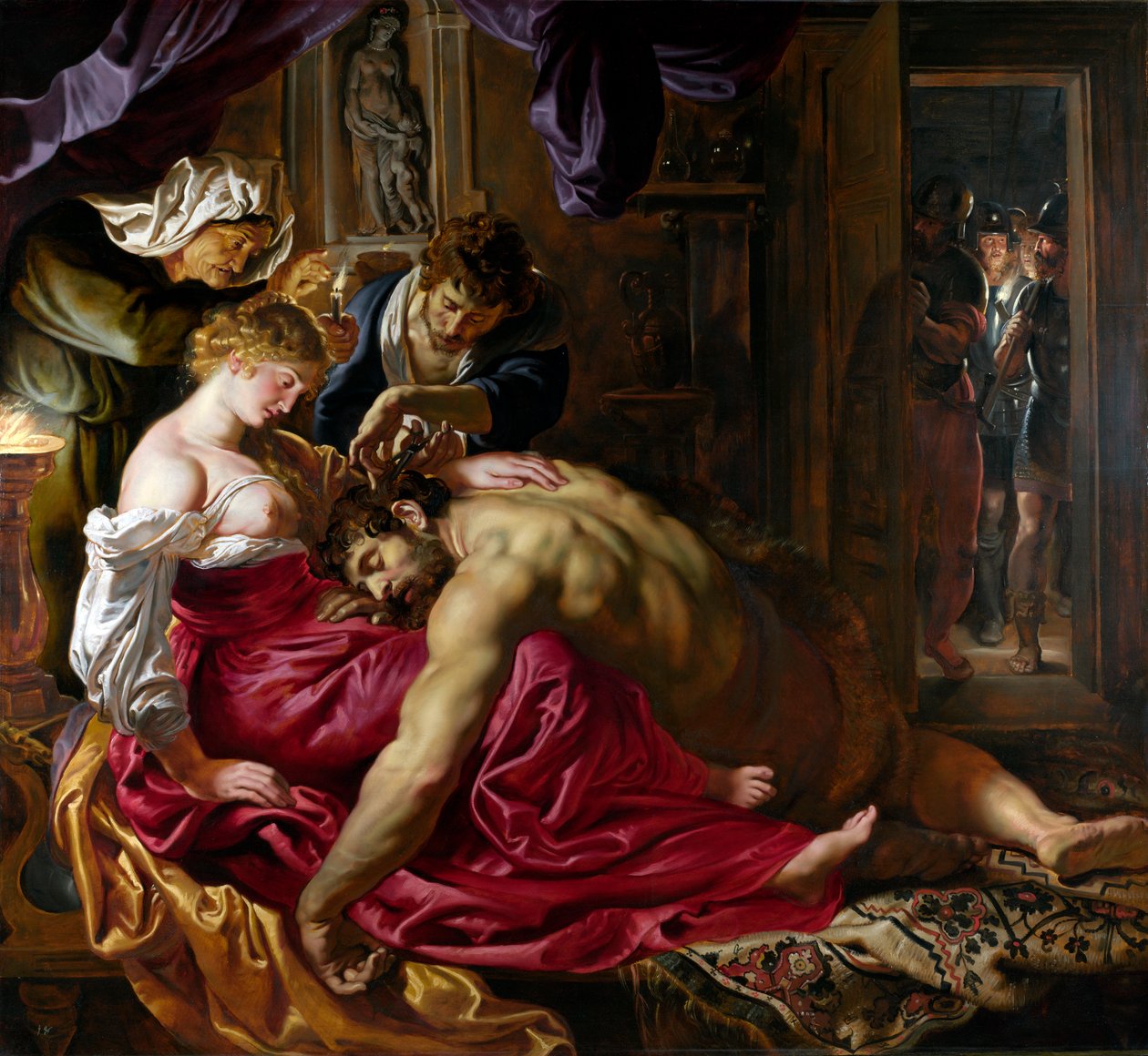 Samson en Delila door Peter Paul Rubens