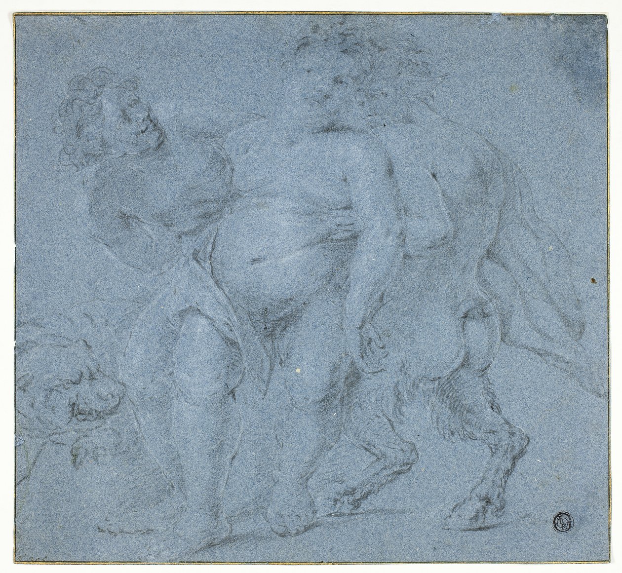 Silenus Ondersteund door Twee Satyrs door Peter Paul Rubens