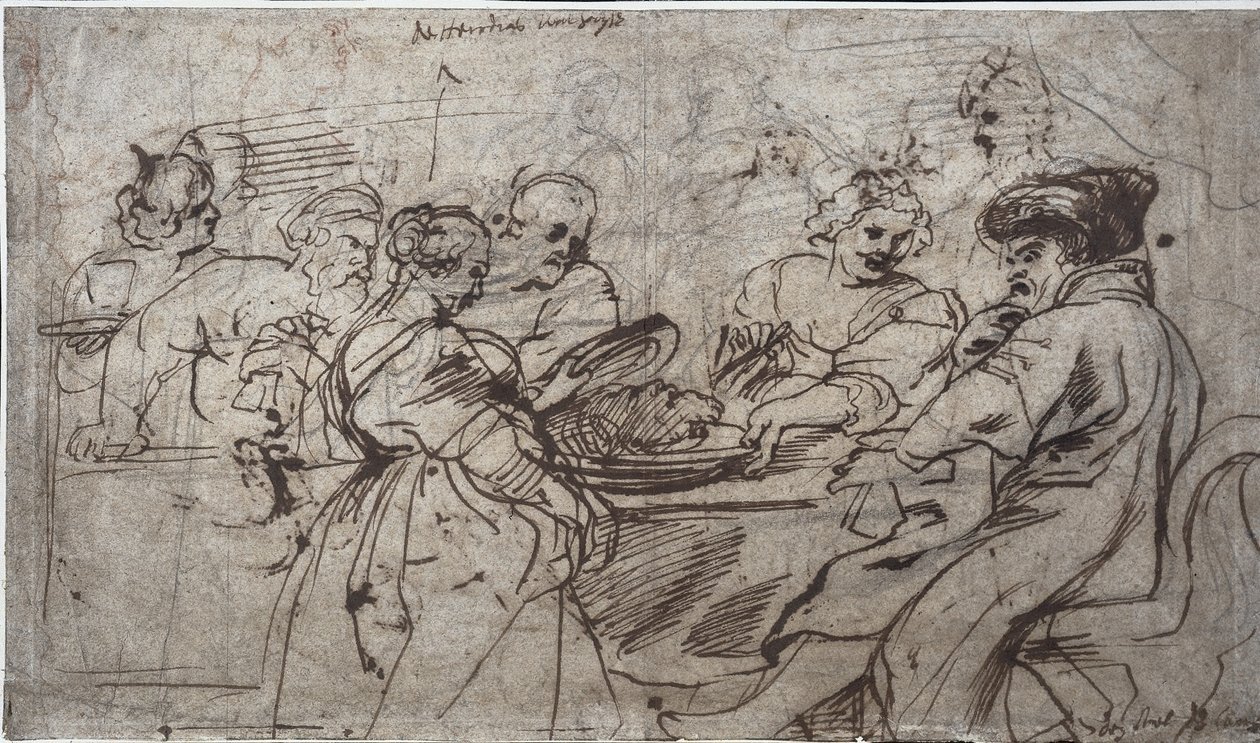 Het Feest van Herodes (recto) door Peter Paul Rubens
