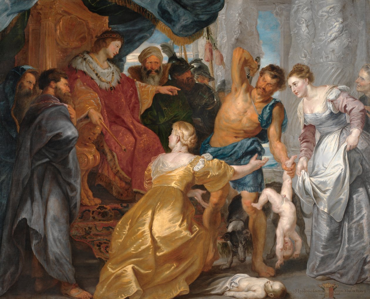 Het oordeel van Salomo door Peter Paul Rubens