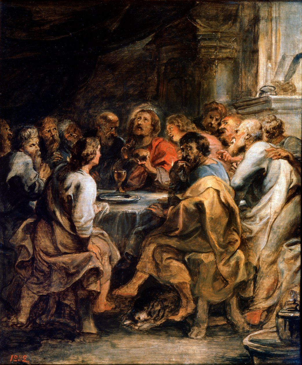 Het Laatste Avondmaal, c1630-1631 door Peter Paul Rubens