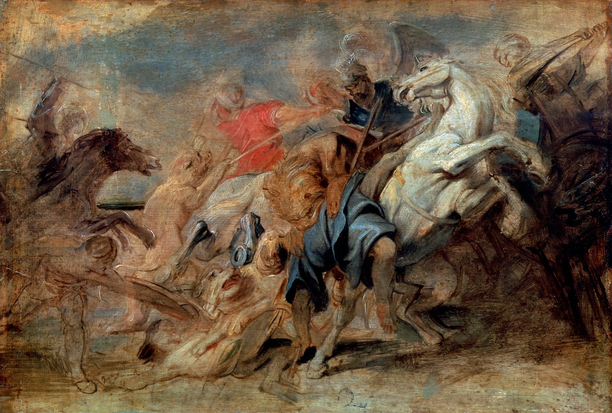 De Leeuwenjacht, ca. 1621 door Peter Paul Rubens