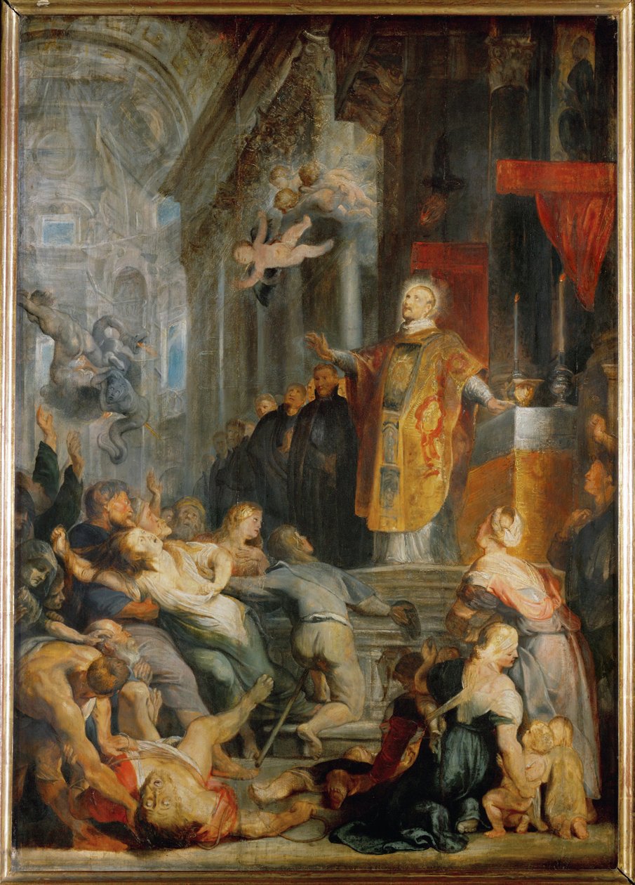 De wonderen van Sint Ignatius Loyola door Peter Paul Rubens