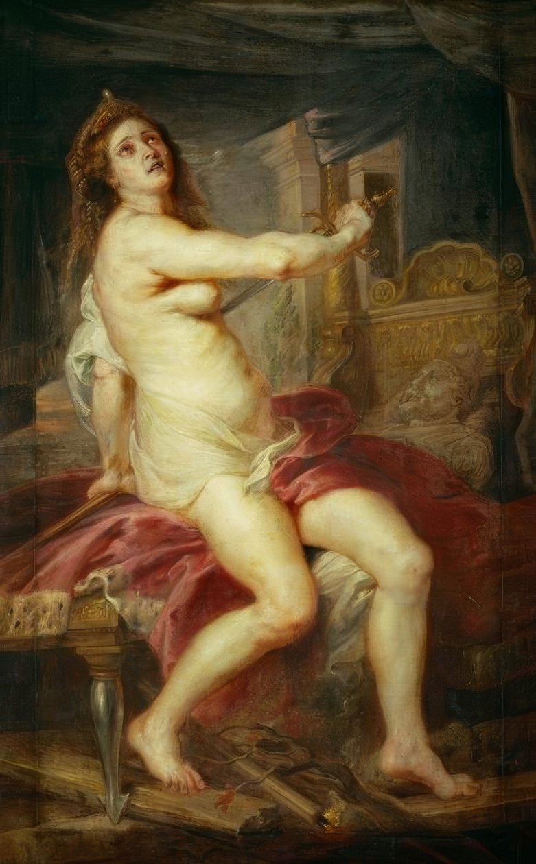 Dood van Dido door Peter Paul Rubens