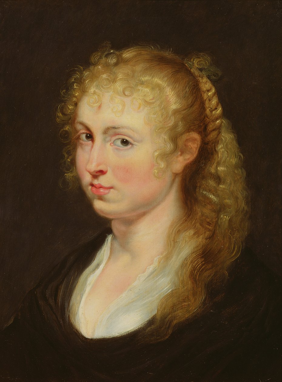 Jonge Vrouw met Krullend Haar, ca. 1618-20 door Peter Paul Rubens