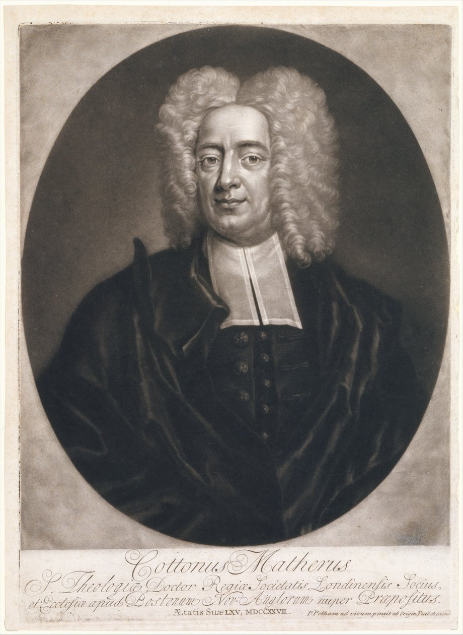 Cottonus Matheris Cotton Mather door Peter Pelham