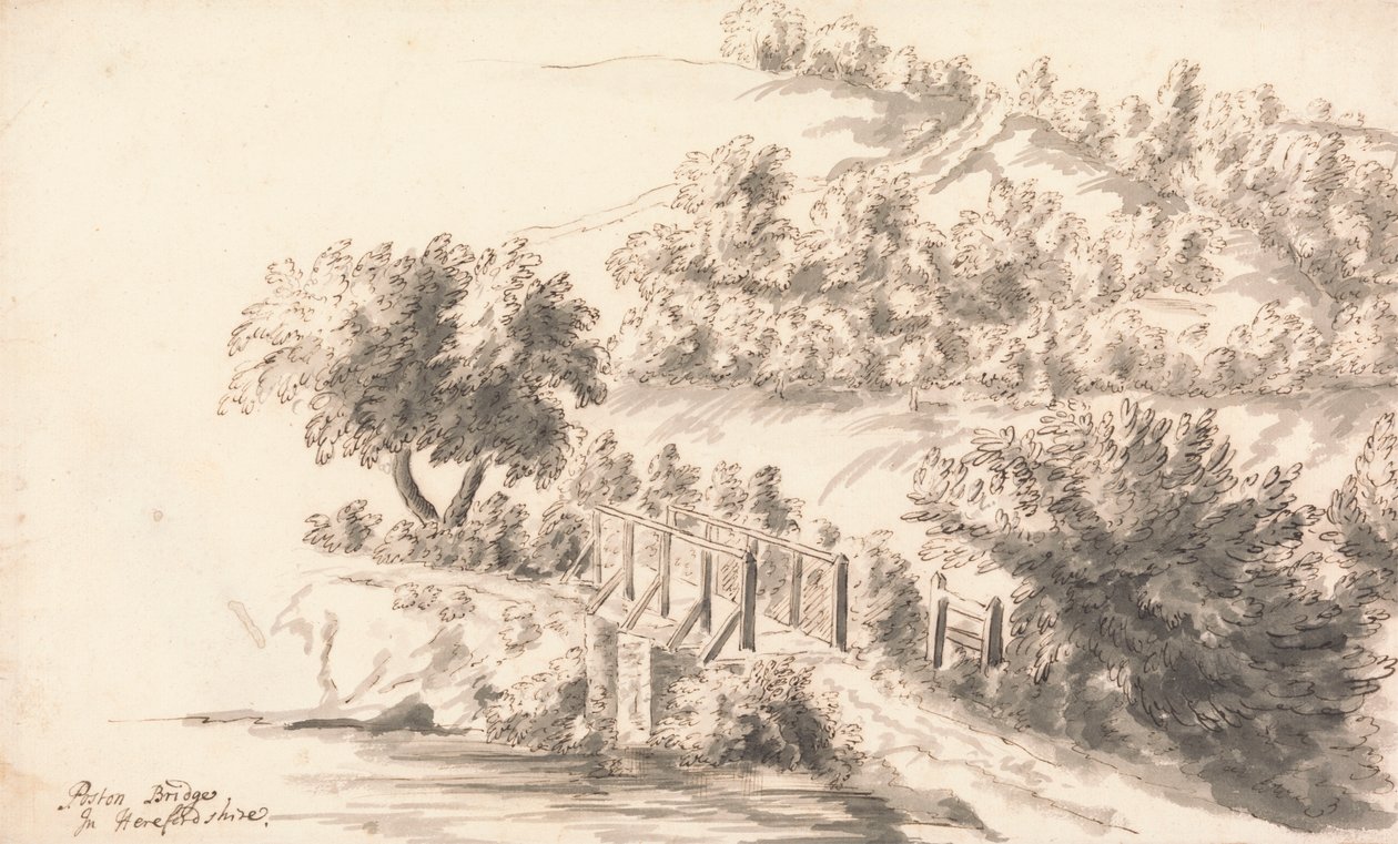 Poston Bridge, Herefordshire door Peter Tillemans