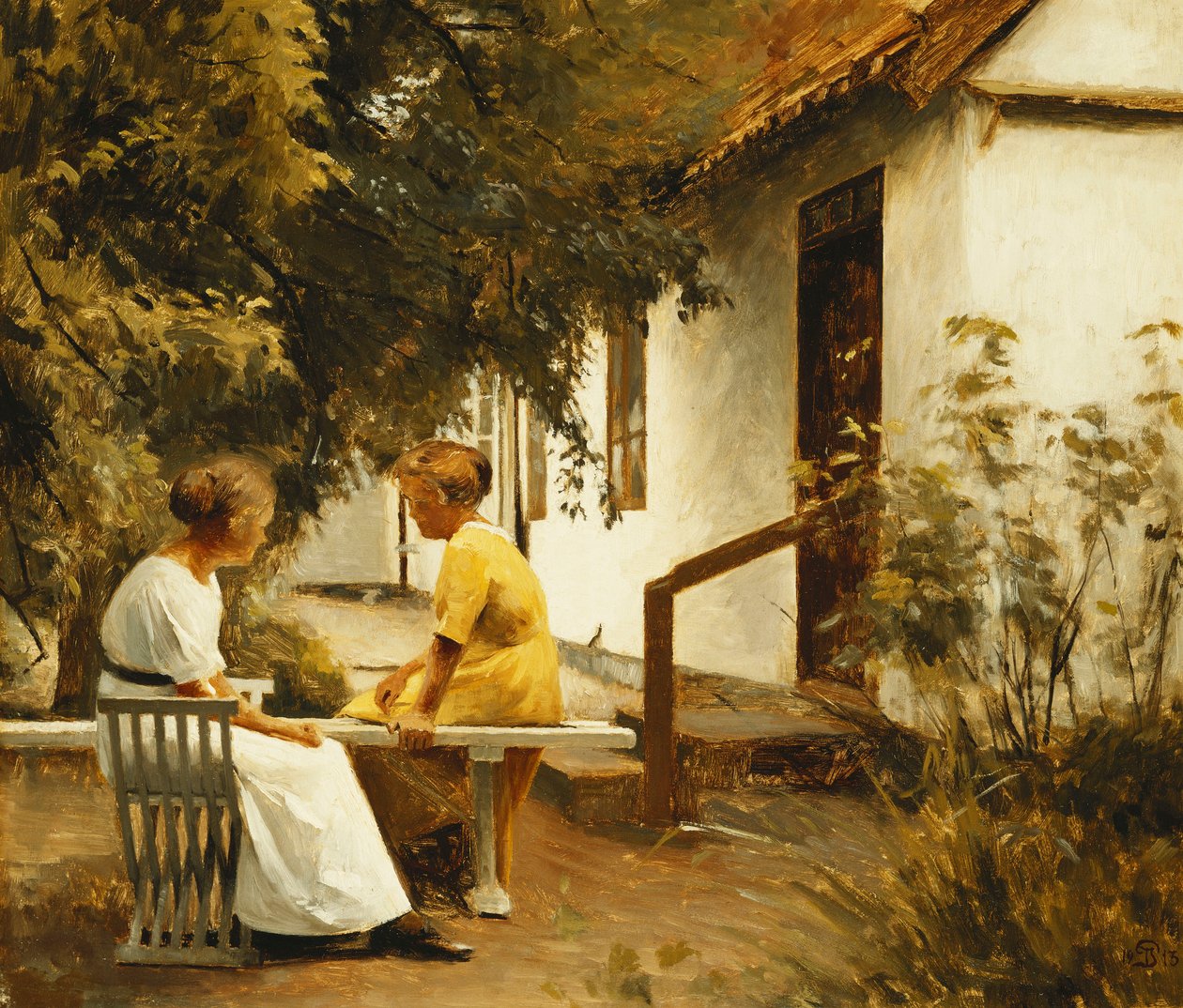 In de Tuin door Peter Vilhelm Ilsted