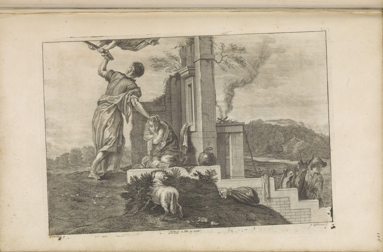 Offer van Isaak door Peter van Liesebetten