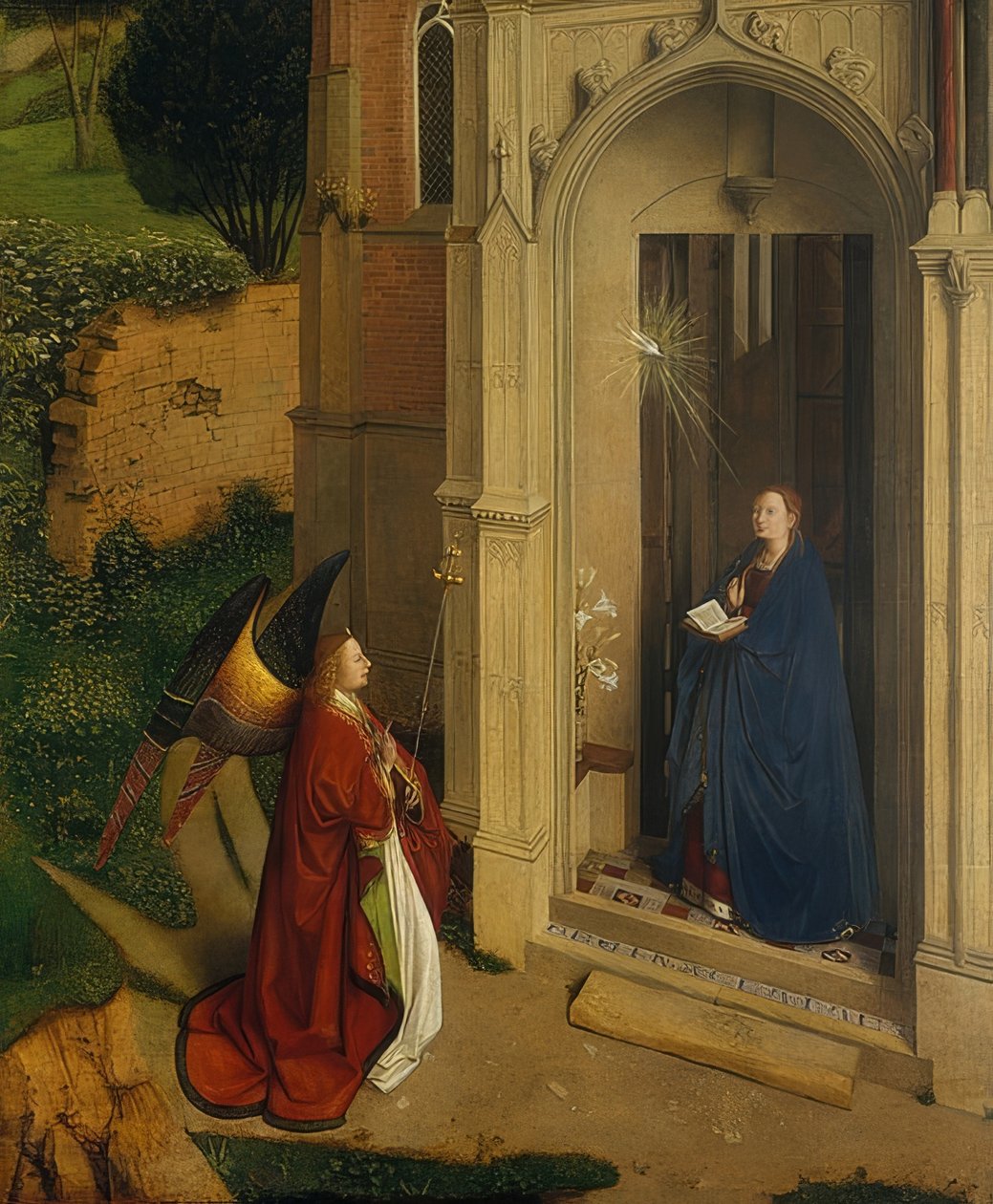 De aankondiging door Petrus Christus