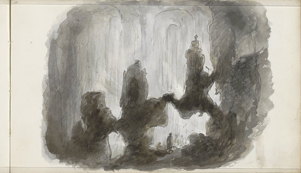 Druipsteengrot door Petrus Johannes Schotel