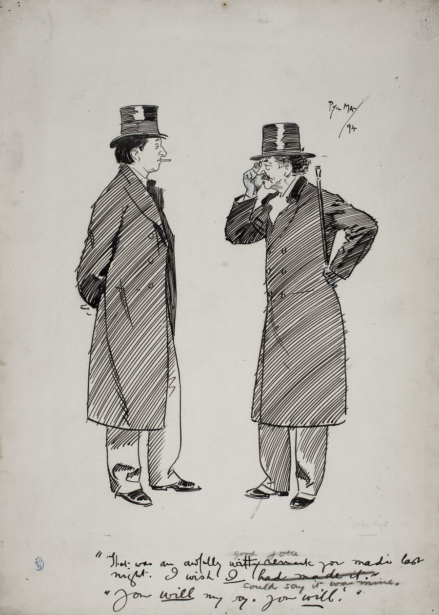 Oscar Wilde en Whistler door Phil May