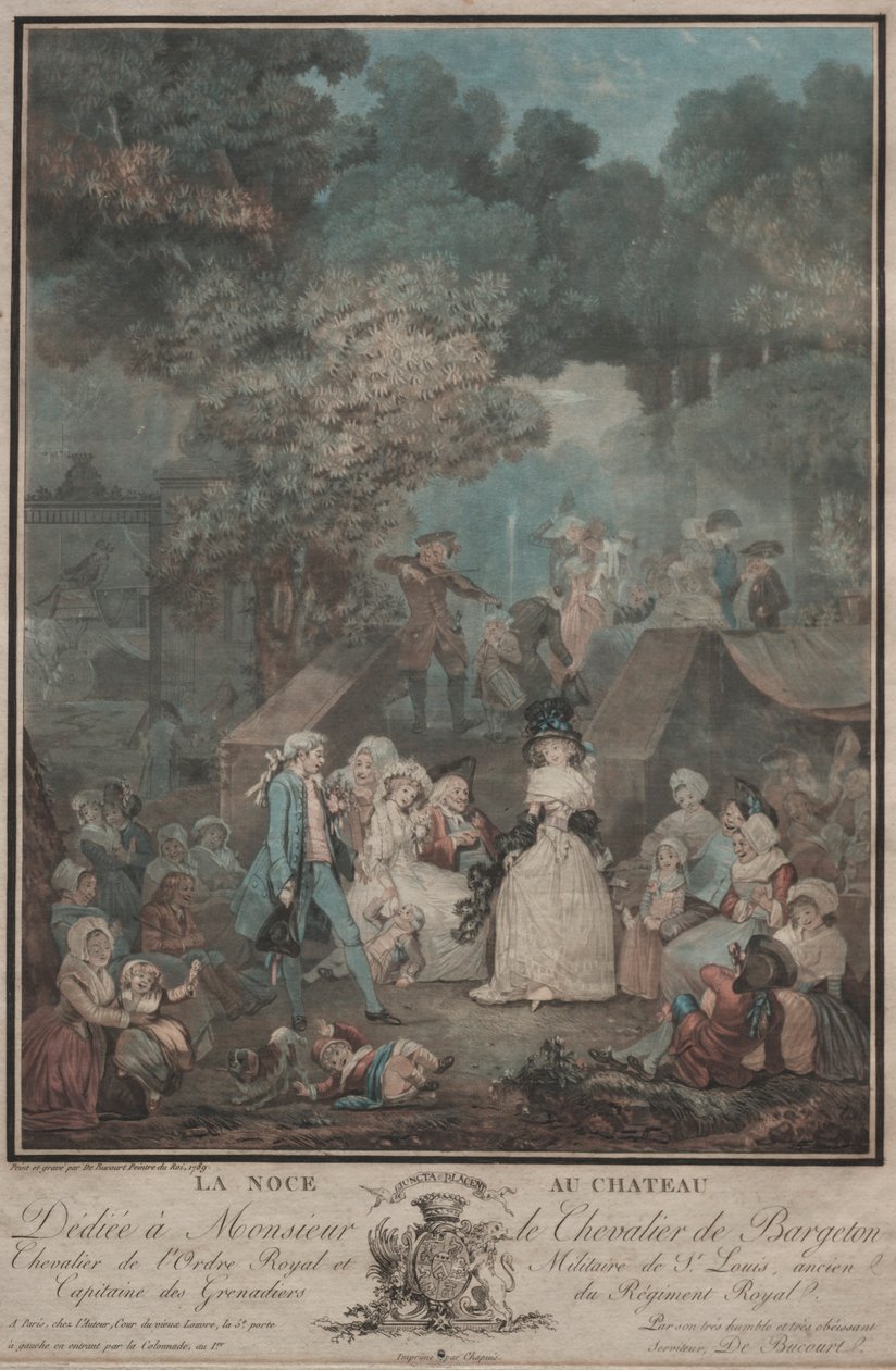 La Noce au Château, 1789 door Philibert Louis Debucourt