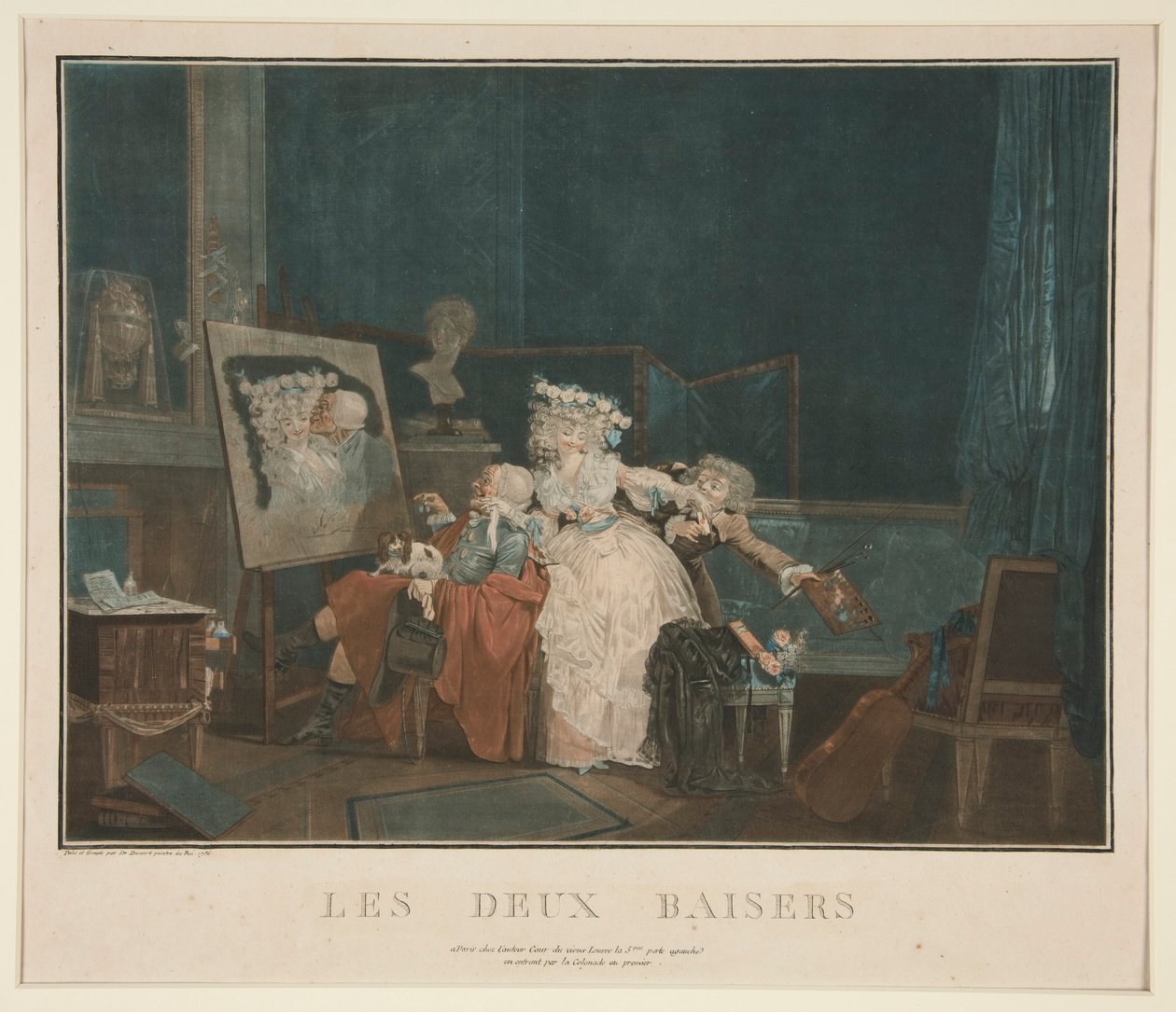 De twee kussen door Philibert Louis Debucourt