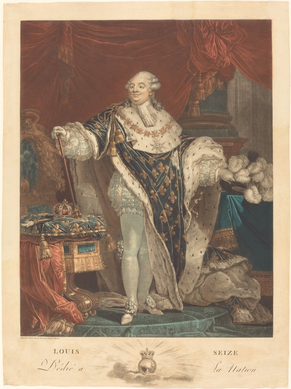 Lodewijk XVI door Philibert Louis Debucourt