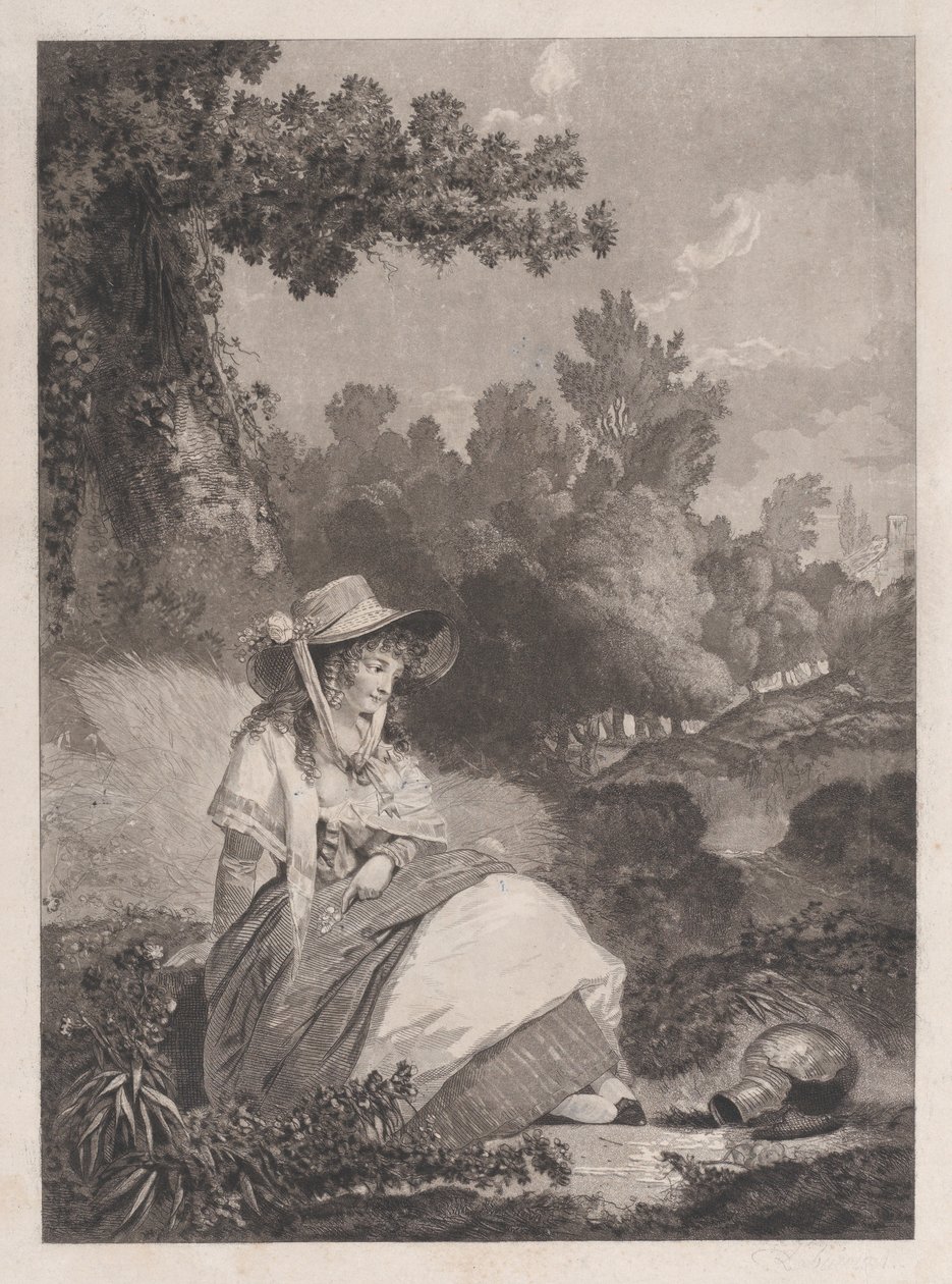 Pauvre Annette door Philibert Louis Debucourt