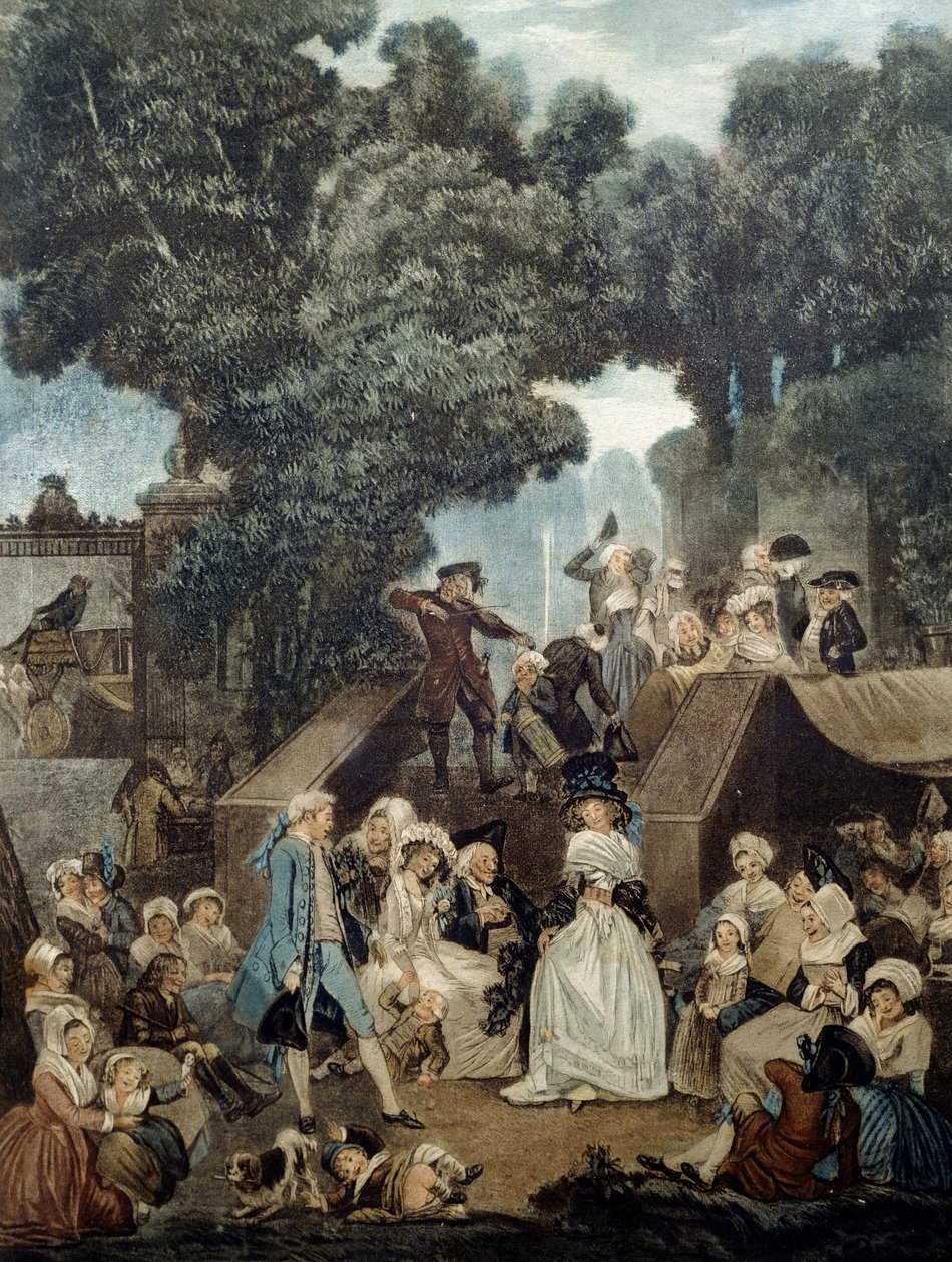 Huwelijk op kasteel door Philibert Louis Debucourt