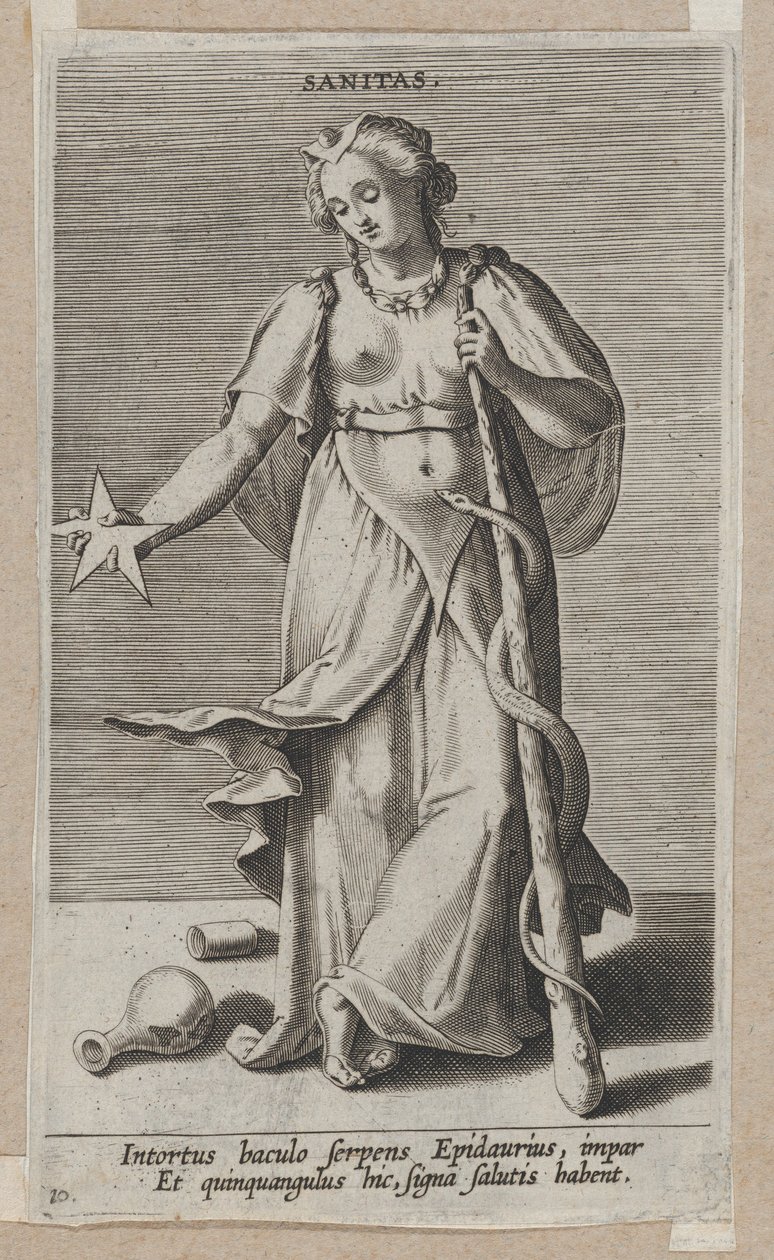 Sanitas, uit Prosopographia, ca. 1585-90 door Philip Galle