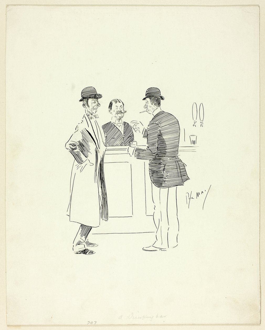 Een drinkbar door Philip William May