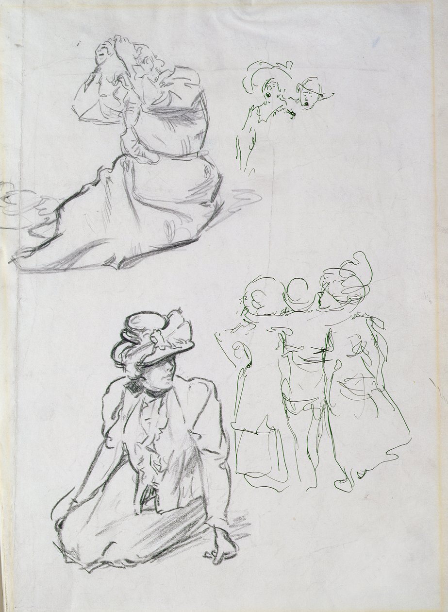 Studies op Hampstead Heath door Philip William May