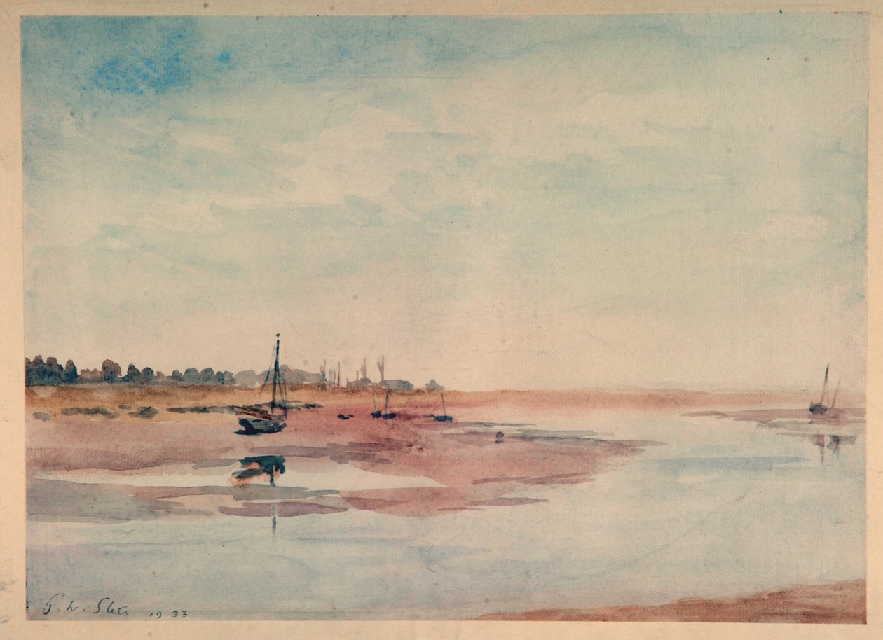 Gestrandde Vissersboten, Maldon door Philip Wilson Steer