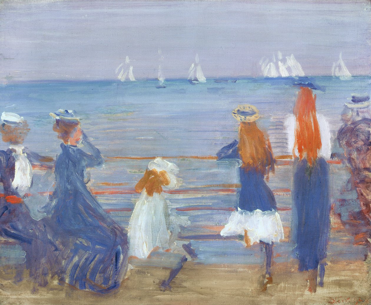 Kijken naar de Cowes Regatta, 1892 door Philip Wilson Steer